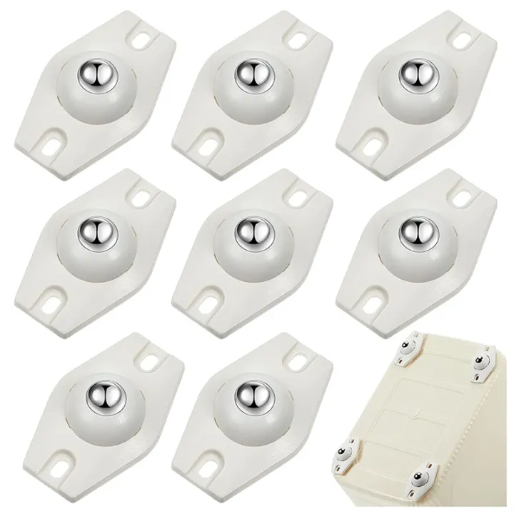 8 Pieces Self Adhesive Caster Wheels Mini Swivel Wheels 360 Degree ...