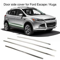 ภายนอกรถประตูด้านข้างแถบป้องกันสำหรับ Ford Escape Kuga 2013 2014 2015 2016 2017 2018 สแตนเลส Trim