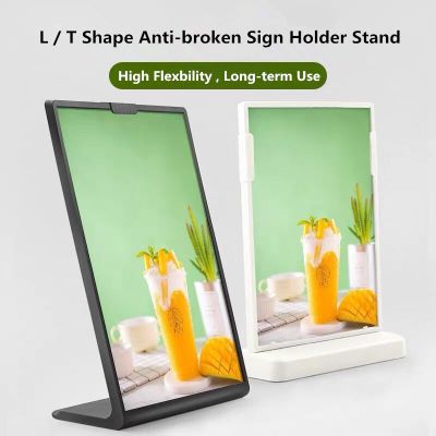 A4 Acrylic Sign Holders 8.5 x 11 Letter Size Plastic Picture Photo Ad Frames Desktop Menu Paper Card Holder Display Stand