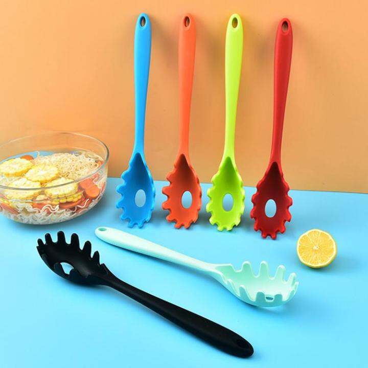 Spoon Spaghetti Pasta Noodle Claw Silicone Pasta Spoon With Hole ...