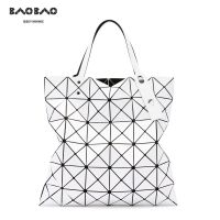 Issey Miyake Bag 6×6 Internet celebrity blue and white portable commuting large-capacity tote bag