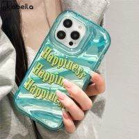 AKABEILA Fashion Happiness Laser Paper + เคสโทรศัพท์,เคสโทรศัพท์ลายคลื่นน้ำใสสำหรับ IPhone 11 Pro Max 14 12 13 Pro Max 6 7 8 Plus X XR XS Max 14 Plus SE 2020ซิลิโคนนิ่มโทรศัพท์เคสสำหรับโอกาสในการทำด้วยมือ