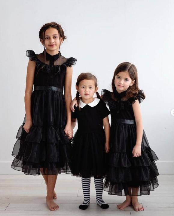 wednesday-cosplay-for-girl-costume-2023-princess-black-gothic-dress-kids-party-dresses-halloween-carnival-costumes-3-8yrs
