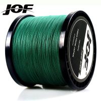 JOF ยี่ห้อ 300M 500M 1000M PE Braid Wire Multifilament Fishing Line 8 Strand 4 Strand อุปกรณ์ตกปลา (สีเขียว)