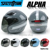 Helmets and accessories ✯SPACE CROWN หมวกกันน๊อค รุ่น ALPHA (มีของส่งเร็วมาก) (มี9สี)♫