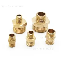 1/8 1/4 3/8 1/2 3/4 1 Male Thread Brass Pipe Equal Reducing Nipple Fittings Brass Quick Adapters Connectors