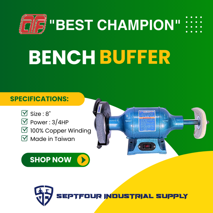 Best Champion Combination 8" Bench Grinder/Buffer TCF8A (Original