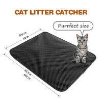 Cat Litter Mat EVA Waterproof Double Layer Cat Litter Trapping Pet Litter Box Mat Clean Pad Products For Pet Cat Accessories