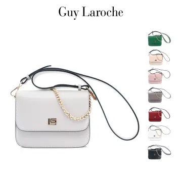 Leather handbag Guy Laroche White in Leather - 28349986