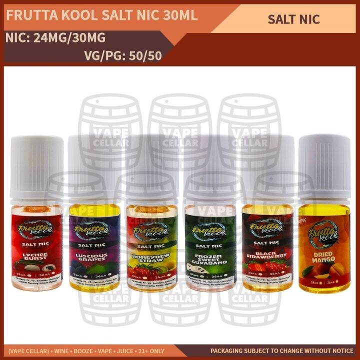 Frutta Kool Salt Nic 30ML (24MG 36MG) [ 002] [JOGN0822] | Lazada PH