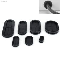 ✷✢ 10pc Black Oval rubber wire grommet 25mm Groove gasket sheet Electric box inlet outlet seal ring Dust plug cover cable protector