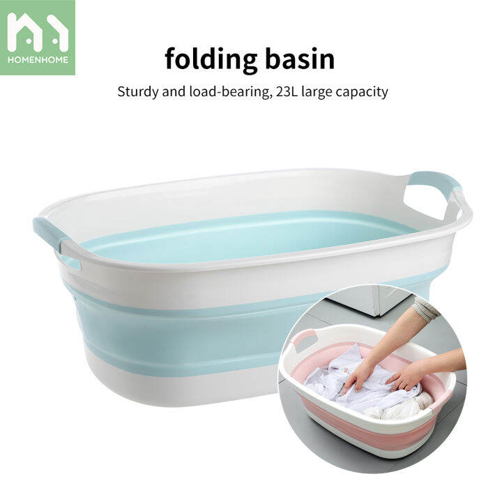 Homenhome Foldable Laundry Tub Extra Large Baby Bath Tub Household