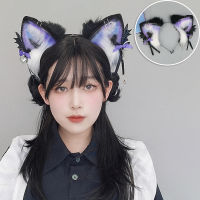 Ear Hair Hoop Cosplay Hair Hoop Simulation Ear Hair Hoop Plush Cat Ear Hair Hoop Halloween Headband Gothic Style Headband