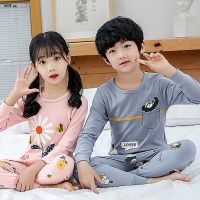 ZZOOI Boys Girls Sleepwear Winter Cotton Pajamas Sets Children Homewear for Boy Pyjamas Kids Nightwear 2-12Y Teenage Pijamas Clothes