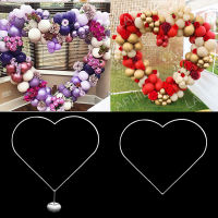 150cm Heart Balloon Arch Holder Plastic Wreath Balloon Hoop Stand for Wedding Birthday Party Decoration Baby Shower Background