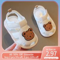 【hot】！ Baby Cartoon Leather Sandals Hollow Breathable Toddler Anti-slip Soft Sole Infant Shoes