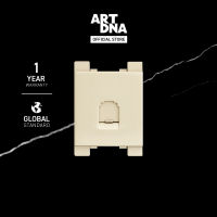 ART DNA รุ่น A85 เต้ารับสัญญาณโทรศัพท์ Telephone Socket  สีทอง Size M ปลั๊กไฟโมเดิร์น ปลั๊กไฟสวยๆ สวิทซ์ สวยๆ switch design