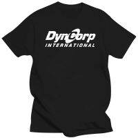 Dyncorp เสื้อทีเชิ้ตความชื้นแขนยาวคอกลมพิมพ์ลายแฟชั่น100% เสื้อคอกลมฤดูร้อนขายส่งราคาถูกเสื้อยืดตลก