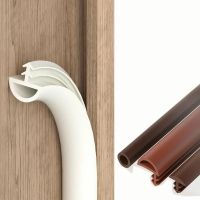 5M Wooden Door Seal Strip Insert Slot Crash Bar Article Window Gasket Sealing Soundproof  Pad Windproof Card Slot Noise Insulati Decorative Door Stops