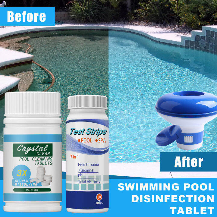 YEGBONG Pool Effervescent Tablets Pool Chlorine Tablets Chlorine