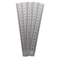 5 Pcs Dual Side Marked 15cm 6 inch Stainless Steel Straight Ruler