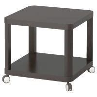 Side table on castors, grey, 50x50 cm