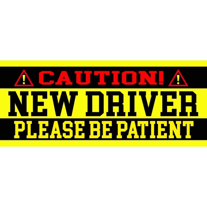 Caution New Driver Learner Sticker With Freebie Lazada Ph 
