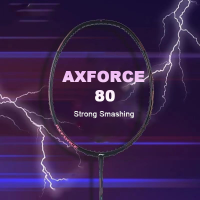 Li Ning AXFORCE 80ชุดแบดมินตันคาร์บอน4U 3U/5U รุก AYPS002ไม้แบดมินตัน/004/006