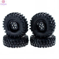 TEQIN new 1.9 Inch Simulation Rc Car Tire Universal Wheel Hub Compatible For Scx10 1/10 Remote Control Climbing Car