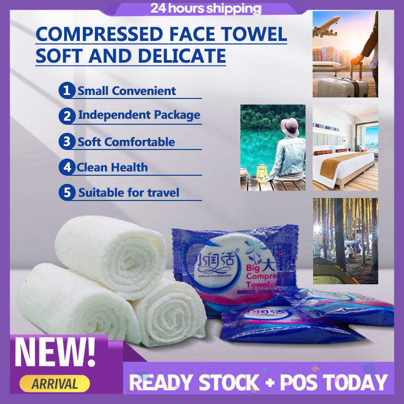 Daiso Compression Towel Face Towel Bath Daiso Towel Convenient Faces Towel Hand Tissue 