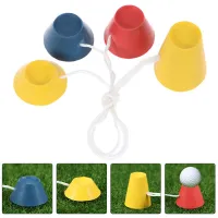 MOVTOTOP 16pcs ยางกอล์ฟ Tees กอล์ฟบอลฐานกอล์ฟกลางแจ้ง Tees Golfs Ball Holders