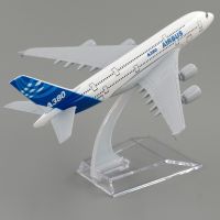 A380แอร์บัส1/400โมเดลเครื่องบินเครื่องบินต้นแบบ14ซม. ของเล่นสำหรับเด็กเครื่องบินของขวัญสำหรับตกแต่งของสะสม