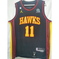 Mens 2023 2023NBA Jersey Atlanta Hawks Trae Young Black Basketball Jersey