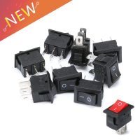 10PCS 3 Pin 2 Pin 3A 250V 10x15mm Black Button Rocker Switch ON OFF AC 10X15 Mini Rocker Power Switches