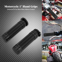 รถจักรยานยนต์สีดำ1 "25Mm Hand Grips อลูมิเนียมสำหรับ Harley Sportster 883 1200 XL VRSC Touring Dyna Softail Custom 96-UP Handle Bar