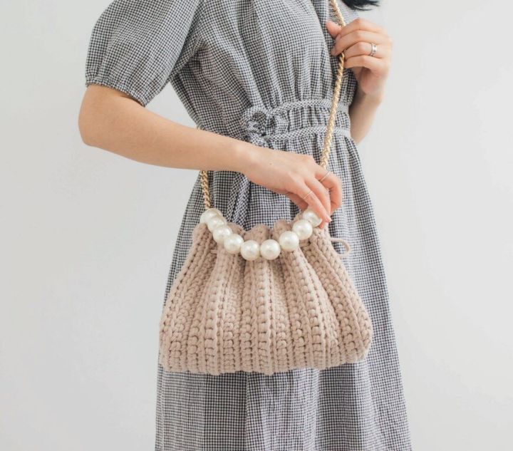 คู่มือการถัก-แพทเทิร์นกระเป๋าโครเชต์-yarn-a-renaissance-seashell-bag-pattern-กระดาษ-90-แกรม