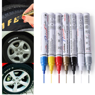รถยนต์และรถจักรยานยนต์เหมาะสำหรับปากกากันน้ำสีดอกยาง CD Metal Permanent Paint Marker Graffiti Oily Marker