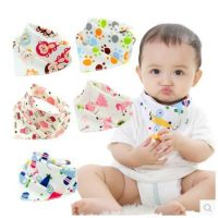 【CW】 Baby Bandana Bibs Burp Cloths Cartoon Saliva 1Pcs Feeding Cotton Soft Babadores Para Bebe