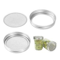 4Pcs/Set Seed Sprouting Lid Stainless Steel Mesh Filter for Wide Mouth Mason Jar