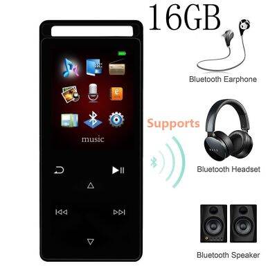 High Quality MP4 Player Bluetooth 16G Lossless Hifi Sound Music Video Player Touch Key 1.8 inch TFT Screen Support SD up to 64gb