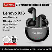 [คลังสินค้าพร้อม] หูฟัง Lenovo X16ดั้งเดิม BT 5.2 TWS หูฟังสเตอริโอไร้สายกีฬาหูฟังแบบเกี่ยวหูพร้อมไมโครโฟนคู่