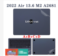 4in 1เหมาะสำหรับ Macbook Air 15 M2 A2941ฟิล์มติดตัวเครื่อง A2681เข้ากันได้กับ Macbook Pro 13 14 M1 A2338 A2442 Retina 13 A1706 A1932 A2337ทั้งชุดฟิล์มป้องกัน Periostracum