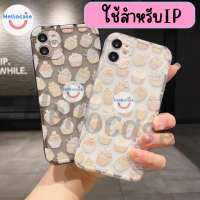 เคสซิลโคนไอโฟนสกรีนลายคัพเค้ก.ใช้สำหรับIPทุกรุ่น 6plus 7/8plus Xs XR 11 11pro 12 12 pro 13 13 pro เคสไอโฟนครบรุ่น #453