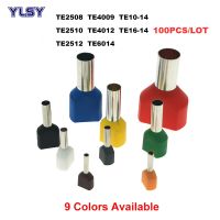 【CC】☏✺☫  100Pcs Wire Tube Insutated Cord End Crimp Termina TE2508 16-14 Electric Terminals Cable Ferrules 2.5 16mm²