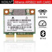 AR5B22 AR9462 Atheros เริ่มต้น WB222 Pcie ขนาดฮาล์ฟมินิ802.11 A/B/G/N 300Mbps + การ์ด Bluetooth4.0