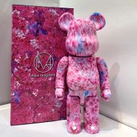 Bearbrick 400% Building Block หมีความรุนแรงหมี Cherry Blossom Series Tide Play ตุ๊กตาทำมือของขวัญ