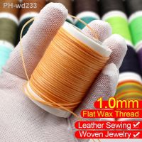 210D 1.0mm Flat Waxed Thread Roll for Knitting Leather Craft Sew Stitch Cord Stitching Factory or DIY Bookbinding Shoe Repairing