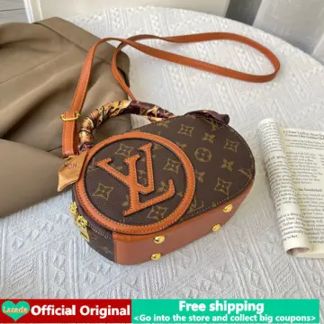 lv sling bag brown