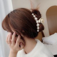 New Hyperbole Big Pearls Acrylic Hair Claw Clips/Acrylic Ponytail Hairpin Hair Claw Clips Makeup Hair Styling Barrettes for Women Hair Accessories