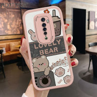 เคสโทรศัพท์ Hontinga สำหรับ OPPO Reno 2F Reno2F Reno2 Z Reno 2 F11เคสโทรศัพท์ซิลิโคนนิ่มหนังหมีการ์ตูนน่ารักเคสป้องกันกล้องคลุมทั้งหมดฝาหลังกันกระแทกเคสโทรศัพท์นิ่มสำหรับเด็กผู้หญิง